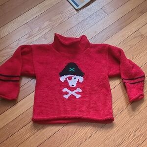 Vintage Cotton Pirate Dog Sweater